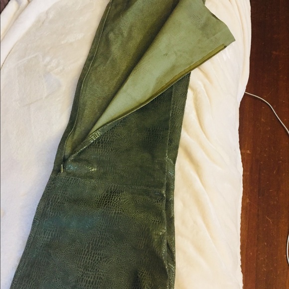 Fabulous green genuine leather jeans! - Picture 6 of 8